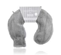 Revitale Fur Neck and Shoulder Rubber Hot Water Bottle (Slate Grey) British Standard, Soft Cover for Warmth & Comfort