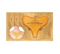 Revitale Gold Décolleté Chest Collagen Mask (3 Pack) Firming & Moisturising Neck and Upper Chest Sheet Masks for Smoother, Revitalised Skin