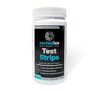 Revitalice Ice Bath Test Strips - 3-Way Water Testing for Cold Plunge Baths, Measures pH, Chlorine & Alkalinity