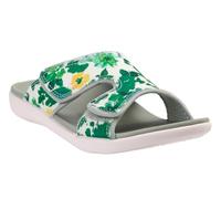 REVITALIGN Women's Kholo Bouquet Slide Sandal, Green Floral, 4.5 UK