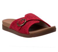 REVITALIGN Women's Mabel Slide Sandal, Red Excursion Plain Getaway Solids, 4.5 UK