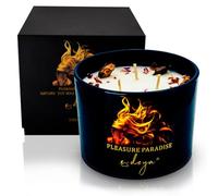 Revitalize Romance: Pleasure Paradise Candle -3 Wick, Natural Soy Wax Scented Candle with Flowers, Best Gift 350g /13oz Long Burn