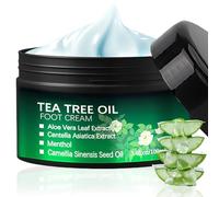 Revitalize Your Feet with Tea Tree Oil Foot Cream - Deeply Moisturizes Cracked Heels & Dry Skin, Soothes Athlete’s Foot, Softens Calluses & Hard Skin. Perfect for Soft, Smooth Feet & Hands - Intensive