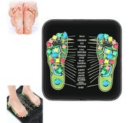 Revitalizing Acupressure Foot Mat, Foot Pressure Point Mat, Portable Colored Reflexology Walk Stone Road Acupoint Mats for Long Sitting Elderly Students and Office Workers (13.78 * 13.78in)