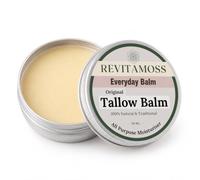 Revitamoss Grass-Fed Beef Tallow Balm 50g | Traditional Moisturising Balm | Grass-Fed Suet Tallow, Olive Oil & Beeswax | Handmade in Kent