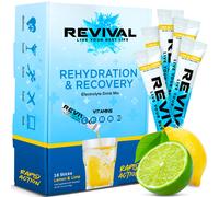 Revival Rehydration & Recovery Electrolyte Drink - Lemon & Lime 16 Pack pack