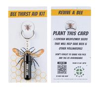 Revive a Bee Black Bee Revival Kit, Keyring with Sugar Syrup & Plantable Packaging to Rescue Bees, Perfect Gifts for Nature Lovers