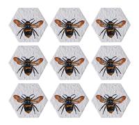 Revive a Bee Plantable Seed Paper Hexagons (Pack of 50), Printed Early Bumblebee Wildflower Seeded Paper Rewilding Aid For Weddings, Parties, Funerals