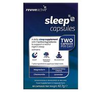 Revive Active Sleep Capsules - Daily Supplement with Magnesium, Montmorency Cherry, Chamomile & Lavender for Relaxation, Nervous System Support & Rest - 7 Active Ingredients - 30 Days Supply