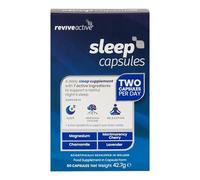 Revive Active Sleep Capsules - Daily Supplement with Magnesium, Montmorency Cherry, Chamomile & Lavender for Relaxation, Nervous System Support & Rest - 7 Active Ingredients - 30 Days Supply