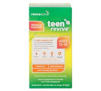 Teen Revive Super Supplement - 23 Active Ingredients in 1 Daily Sachet - Vitamin C, B12, Niacin, and Folate - Supports Overall Health & Immune System - Suitable for 13-18 Years Old - 20 Days Supply