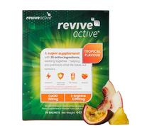 Revive Active Tropical Super Supplement - 26 Active Ingredients in 1 Daily Sachet - Vitamins C, D, K2, L-Arginine - Supports Overall Health & Immune System - 30 Day Supply