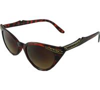 Revive Eyewear 50's Vintage Style Cat Eye Sunglasses - Tortoise Shell metallic decorative edging detail