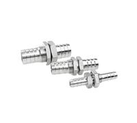 Revive Furniture 3mm 4mm 6mm 8mm 10mm 12mm 14mm 16mm 19mm 20mm 25mm 32mm Hose Barb Bulkhead 304 Stainless Steel Barbed Pipe Fitting Connector(25 * 20mm)