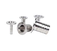 Revive Furniture 6mm 8mm 9mm 10mm 13mm 14mm 16mm 20mm 25mm 40mm 50mm Hose Barb KF16 KF25 KF40 KF50 304 Stainless Steel KF Vacuum Pipe Fitting(KF50-8mm)