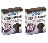 Revives Mighty Black Fabric Dye Sheets - Restore Black and Dark Colors - Pack of 12 by Swirl (2)