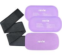 REVIX 2-Pack Gel Ice Packs Reusable with Soft Cover, 10"x 5" Multi-Use Cold Packs for Injuries, Hot Cold Gel Packs for Elbow, Neck, Back, Shoulders, Ankles, Purple