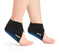 REVIX 2 Pack Ice Pack for Feet and Heels, Reusable Cold / Warm Therapy Gel for Foot, Ice Pack for Plantar Fasciitis, Foot Tendonitis & Heel Discomfort,