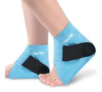 REVIX Ankle Ice Pack Wrap - Reusable Gel Cold Compression for Foot Discomfort, Ice Wrap for Feet Recovery and Ankles, 2 Packs
