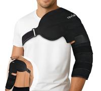 REVIX Arm Ice Pack Wrap for Pitchers - Shoulder and Elbow Ice Pack Reusable Cold Therapy Wrap for Baseball Pitcher Arm Recovery, Adjustable Compression Sleeve for Post-Workout Muscle Relief