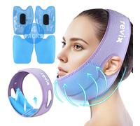 REVIX Face Ice Pack for Wisdom Teeth with 3D Sewing Design, Jaw Ice Pack for Wisdom Teeth Recovery, TMJ Heating Pad for Swelling & Inflammation, Super Snug Fit with 4 Hot and Cold Packs, Lavender