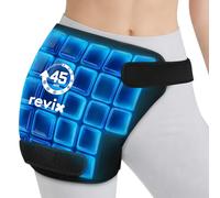 REVIX Hip Ice Pack Wrap for Pain Relief Reusable Cold Pack for Hip Replacement, Soft Plush Lined Cold Compress for Injuries
