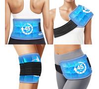 REVIX Ice Pack for Injuries Reusable, 45-Minute Long-Lasting Cold Pack for Knee, Shoulder, Back with Ice Grid Gel Design, Reusable Gel Ice Wrap with Cold Compress Therapy for Workout Relief, 14 × 7"