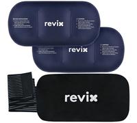 REVIX Ice Packs for Injuries Reusable (2-Piece Set) - Gel Cold Packs 14"x7" Large Ice Pack for Back, Shoulder, Hip and Knee, Long-Lasting Cold Compress for Enhancing Comfort and Soothing Fatigue