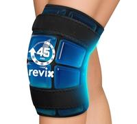 REVIX Knee Ice Pack Wrap, 45-Minute Long Lasting Ice Pack for Knee with Ice Grid Gel Design, Reusable Gel Ice Wrap, Cold Therapy for Soothing Discomfort & Fatigue in Calf & Arm(12"×9.5")