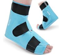 REVIX Large Ankle Ice Pack for Foot Discomfort, Reusable Gel Cold Pack with Cold Compression Therapy, Full Coverage Ankle Ice Wrap for Post-Workout Recovery, Plantar Fasciitis