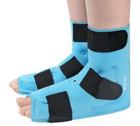 REVIX Large Ankle Ice Pack for Foot Discomfort, Reusable Gel Cold Pack with Cold Compression Therapy, Full Coverage Ankle Ice Wrap for Post-Workout Recovery, Achilles Tendonitis, 2 Packs