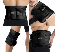 REVIX Large Ice Packs Wrap for Hip, Knee, Leg, Shoulder, Back, Reusable Gel Cold Pack for Injuries, Joint and Muscle Discomfort Relief, Black