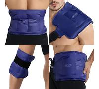 REVIX Reusable Ice Pack for Injuries and Pain Relief (16"X9")- Freeze Gel & Soft Plush Lining Ice Wrap for Shoulder, Back, Hip, Arm & Knee, Cold Compress Therapy for Swelling