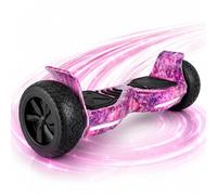 Revix RX1 Hoverboard 8.5" All Terrain Off Road Self Balancing Scooter with LED Lights and Bluetooth Speaker for Indoor and Outdoor Use - Galaxy Pink