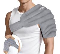 REVIX Shoulder Heating Pad Microwavable for Rotator Cuff, Moist Heat, Gray