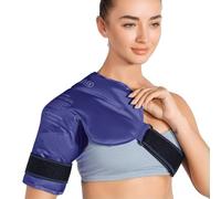 REVIX Shoulder Ice Pack Rotator Cuff Cold Therapy, Ice Packs for Injuries Reusable Gel for Shoulders Pain Relief, Bursitis and Swelling Navy