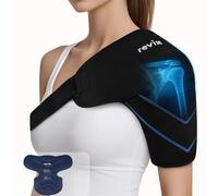 REVIX Shoulder Ice Pack Wrap, Ice Shoulder Brace for Rotator Cuff and Arm, Reusable Gel Cold Therapy Wrap for Discomfort Relief & Muscle Relaxation, Easy to Wear & Remove