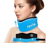 REVIX Soft Neck Brace Cervical Collar, Adjustable Neck Support Brace with Hot Cold Gel Pack, Neck Pain Relief & Neck Support Collar for Sleeping, Stabilizes and Relieves Cervical Spine Pressure