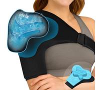 REVIX Triple-Layer Gel Shoulder Ice Pack Wrap for Rotator Cuff, Reusable Ice Pack Shoulder Brace with Extra Removable Coldfocus for Long-Lasting Cold Therapy, Soothe Biceps Discomfort & Muscle Relief
