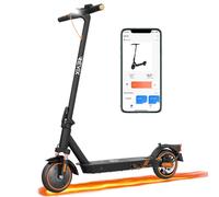 Revix Volt S350 Foldable Electric Scooter for Adults, 350W Motor, Dual Suspension, Up to 30 km Range, 25 km/h Max Speed, 8.5-Inch Honeycomb Tyres, LED Display, Black/Orange