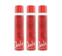Revlon Charlie Red Perfumed Body Spray 3 x 75ml