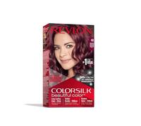 Revlon ColorSilk Beautiful Colour, Permanent Hair Dye with Keratin & Silk Amino Acids - 100% Grey Coverage, Long-Lasting Vibrant Colour, Burgundy