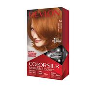 Revlon Colorsilk Beautiful Color, Permanent Hair Dye with Keratin, 100% Gray Coverage, Ammonia Free, 53 Light Auburn