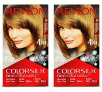 Revlon Colorsilk Permanent Hair Colour 50 Light Ash Brown X 2