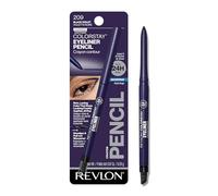 Revlon Colorstay Eye Liner Pencil, Black Violet 209 | Waterproof pencil eyeliner with built-in sharpener. Smudge-proof, long-lasting, intense shimmer color.