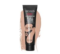 Revlon ColorStay Full Cover Longwear Matte Foundation, Heat & Sweat Resistant Lightweight Face Makeup, Natural Beige (220), 30ml