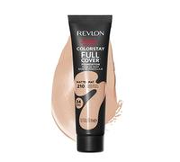 Revlon ColorStay Full Cover Longwear Matte Foundation, Heat & Sweat Resistant Lightweight Face Makeup, Sand Beige (210), 30ml