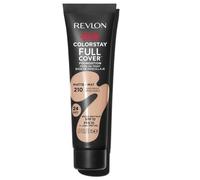 Revlon ColorStay Full Cover Longwear Matte Foundation, Heat & Sweat Resistant Lightweight Face Makeup, Sand Beige (210), 30ml