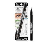 REVLON ColorStay Lash Serum + Liner Waterproof Eyeliner Healthier Looking Eyelashes Smudge-Resistant Flexible Brush Tip 001 Blackest Black