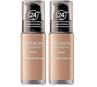 Revlon Colorstay Liquid Foundation Makeup Combination/Oily Skin SPF 15, Longwear Medium-Full Coverage With Matte Finish, True Beige (320), 30 Ml (Pack of 2)